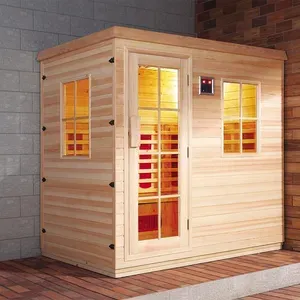 2 Wong Kamar Sauna Kayu kanggo Sauna Infrared