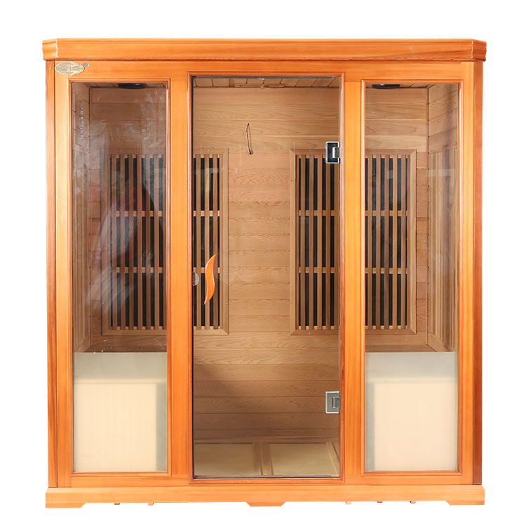 Prinsip saka Four Person Red Cedar Carbon Fiber Heater Sauna Infrared