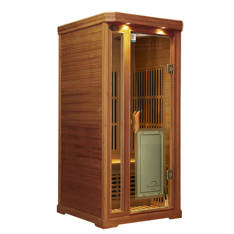 Pancegahan kanggo Siji Wong Red Cedar Carbon Fiber Heater Sauna Infrared