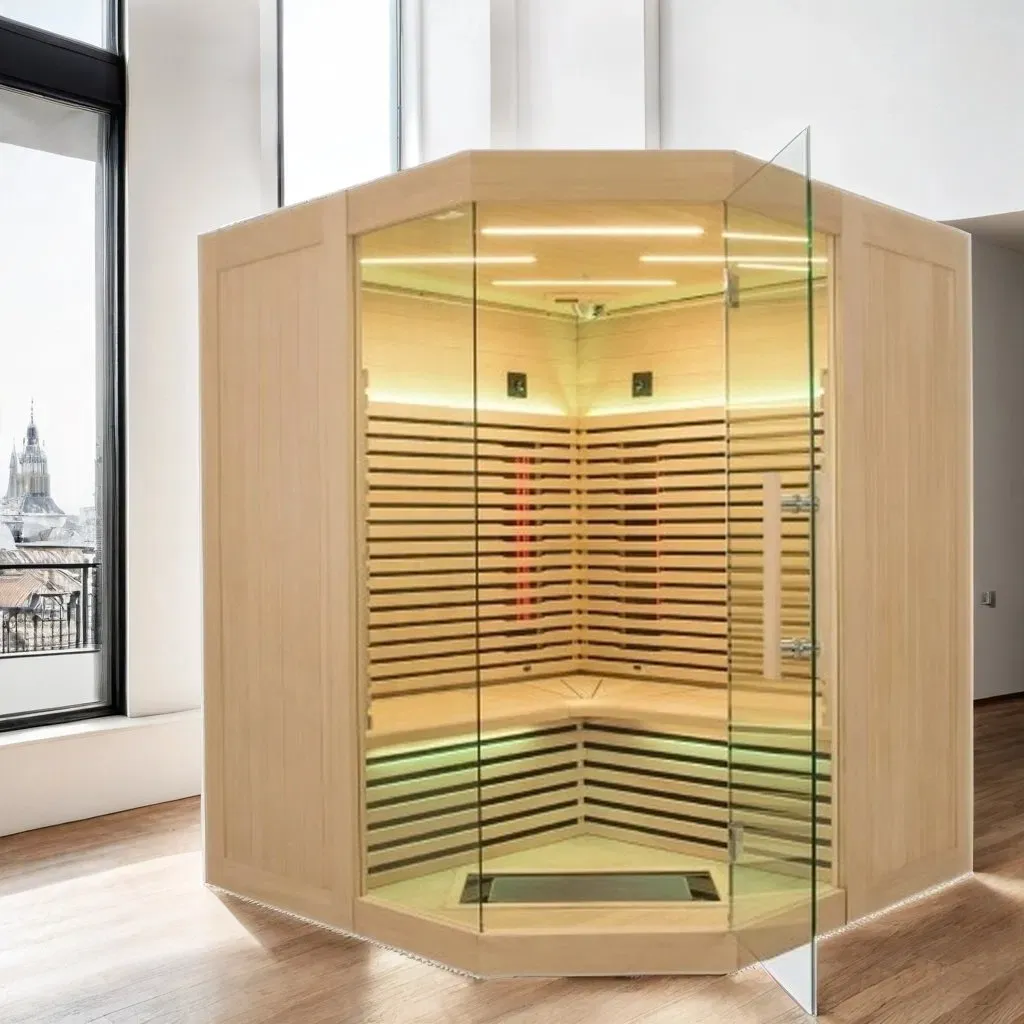 3-4 Wong Hemlock Infrared Sauna kanggo Ngarep