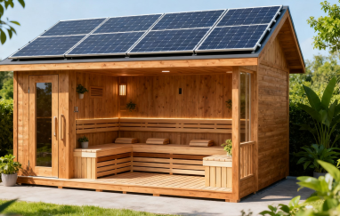 Solar Sauna Solar sauna kanthi solusi kayu sing solid & solusi masyarakat Solar Sauna Solar sauna kanthi solusi kayu sing solid & solusi masyarakat