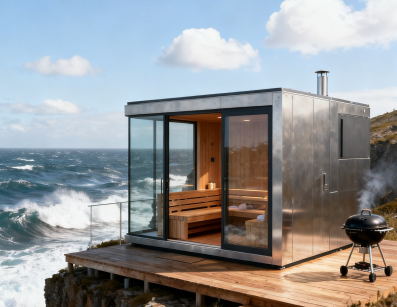 Tidside Retreat: All-weather-Waterproof Outdoor sauna Tidside Retreat: All-weather-Waterproof Outdoor sauna